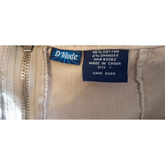 Vintage D Mode Patchwork Midi In Suede And Denim Raw Hem. Size 7. B17 - Picture 5 of 5